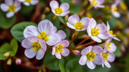 Obraz premium Oxalis Albicans: Delicate White Wood Sorrel Blossom