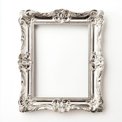 Vintage Silver Frame on a plain white background.