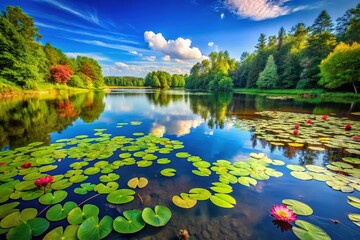 Serene Lake Tranquility