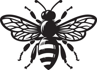 vector illustration of a bee