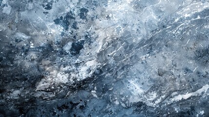 Obraz premium Abstract icy landscape with shades of blue and white, evoking a cold, serene atmosphere.
