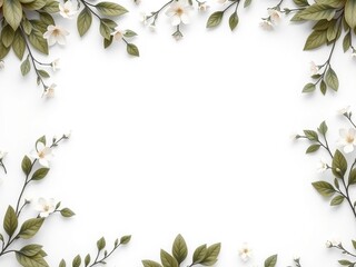 Fototapeta premium Subtle Floral Print on Khaki Uniform