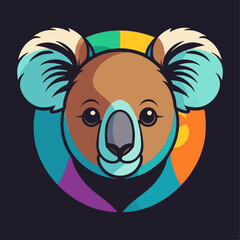 Colorful Koala Mascot Design for Branding
