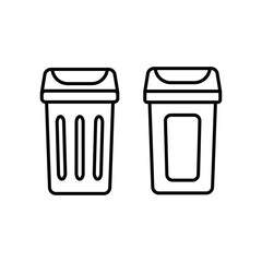 trash can, icon, flat, design, vector, illustrations, Graphic Design, education, style, trendy, collections