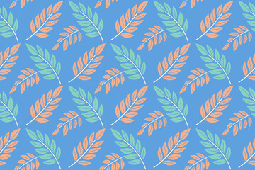 seamless background with leaves