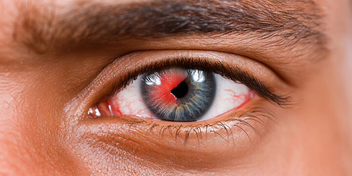 Human Eye with Subconjunctival Hemorrhage