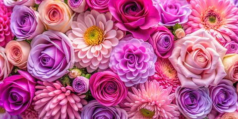 Romantic Flowers Backgroun Photo Wallpaper