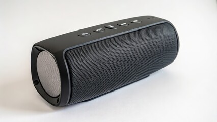 Obraz premium Portable Bluetooth Speaker on White Background