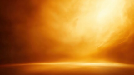 A stunning abstract image of a warm, glowing atmosphere. The soft blend of orange and yellow hues creates a sense of tranquility and warmth, perfect for various artistic projects.