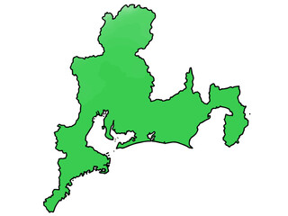 少しゆるい東海地図 中部日本 旅行