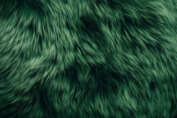 Fototapeta premium Green fur background