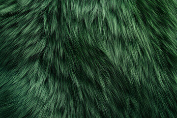 Fototapeta premium Green fur background
