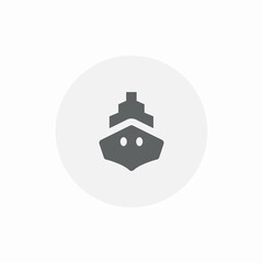 sea ship icon sign vector