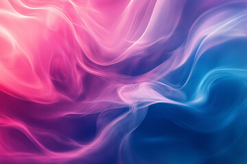 Obraz premium Dynamic abstract waves in vibrant pink and blue hue