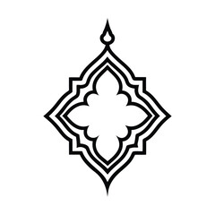 Elegant Islamic Ornament Vector with Arabic Geometric and Decorative Design-19