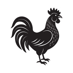 Gallic rooster silhouette- France’s iconic symbol