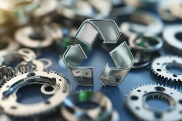 Energy savings achieved through metal recycling illustrated with infographics and charts
