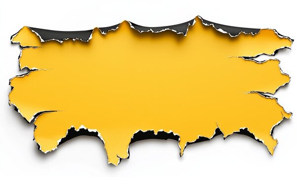 minimal photostock of a  Yellow and black Torn paper top view, Black Friday concept, Black Friday Composition, discount banner