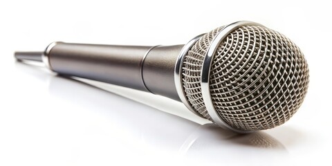 Microphone on White Background