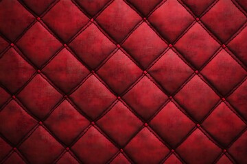 Obraz premium Quilted velvet burgundy fabric as a background