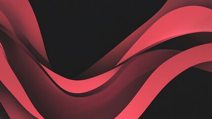Abstract Red and Black Wavy Design Background