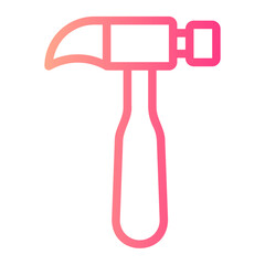 hammer gradient icon