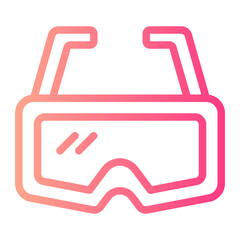 safety glasses gradient icon