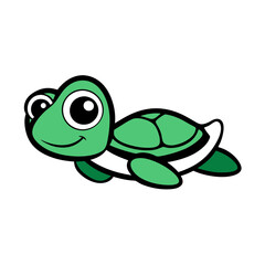 green TURTLE cartoon