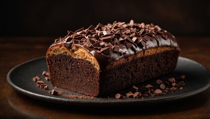 Chocolate bundt cake drizzled with chocolate ganache glaze