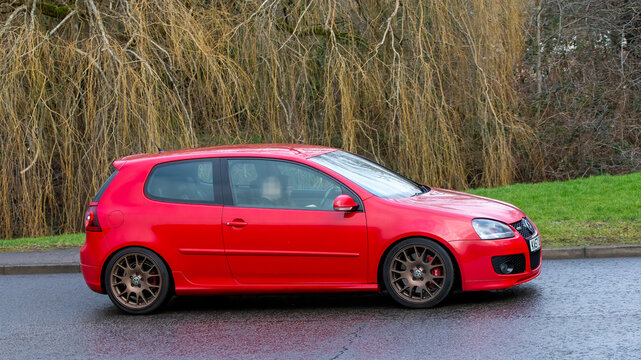 2007 red Volkswagen Golf gti car