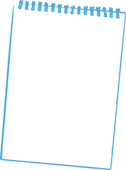 Notepad School Illustration Hand Drawn Clipart Vector