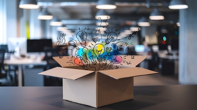 A suggestion box overflowing with ideas signifies engaged employees.
