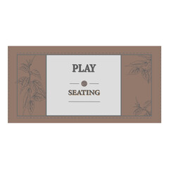  vector ticket with image of nettle