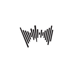 Sound waves vector illustration
