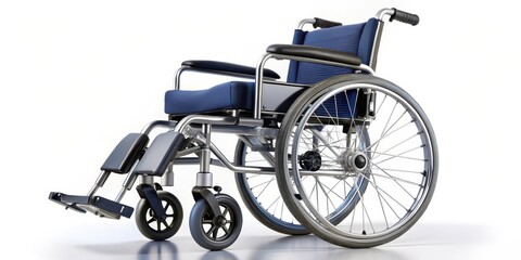 Fototapeta premium Wheelchair on White Background
