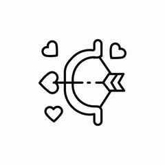 love bow icon sign vector