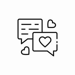 Fototapeta premium love messages icon sign vector