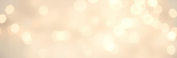 Beautiful seamless white blur abstract background with bokeh Christmas lights, isolated with copy space for text, copy space, blur
