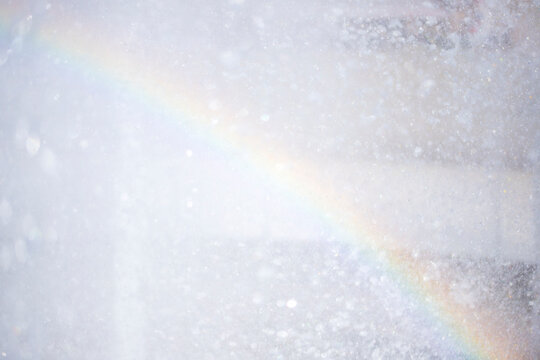 blue water rainboe fountain