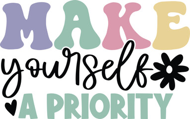 Mental Health SVG T-Shirt Design Template