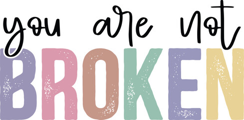 Mental Health SVG T-Shirt Design Template