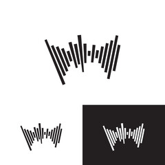 Sound waves vector illustration