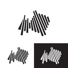 Sound waves vector illustration