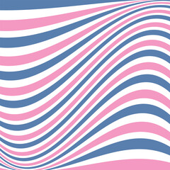 simple blue and light pink colour horizontal wavy line pattern