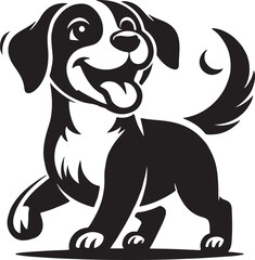 a dog silhouette vector