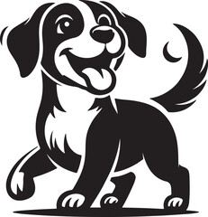 a dog silhouette vector