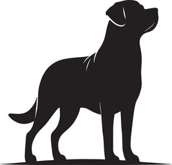 a dog silhouette vector