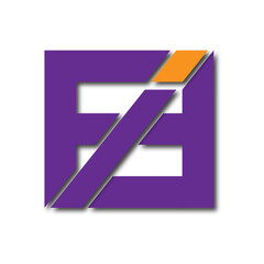 Web line modern color full logo design