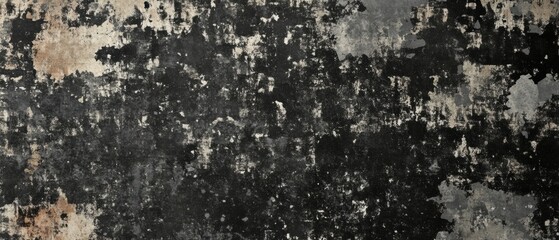 Obraz premium Ultrawide Grunge Dark Army Camo Texture