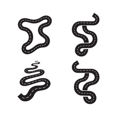 Road network, aerial view, abstract design, black and white 